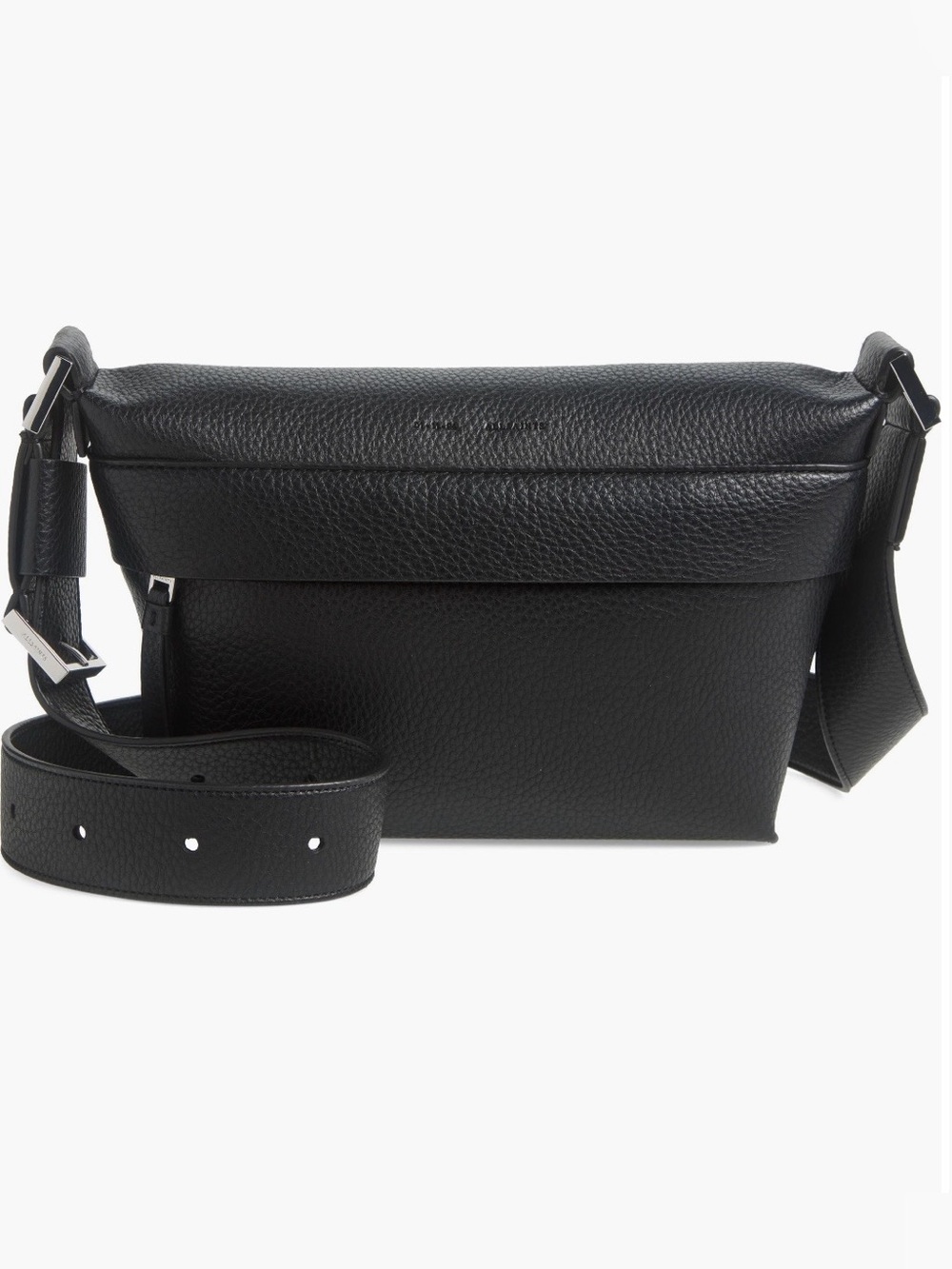 All Saints Colette Leather crossbody bag (black)